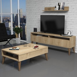 Hanah Home Conjunto de muebles de salón Best - Oak
